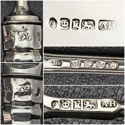1832 British antique sterling silver cutlery set